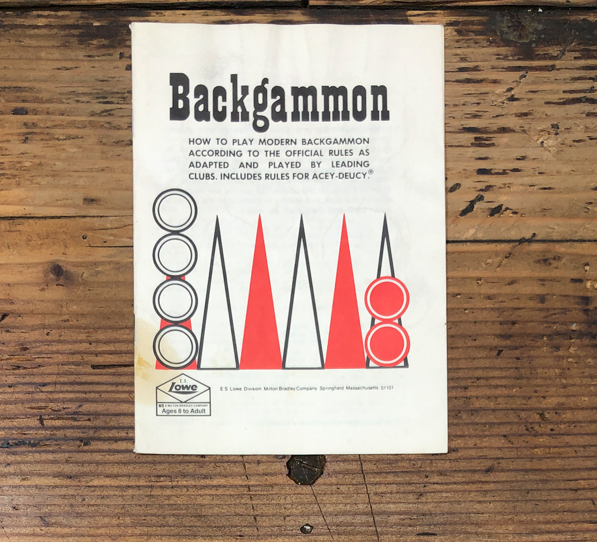 ES Lowe Backgammon  Owners / User Manual *Original*