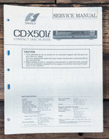 Sansui CD-X501i CD Player  Service Manual *Original*