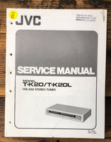 JVC T-K20 T-K20L Tuner  Service Manual *Original*