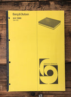 Bang Olufsen B&O A/V 7000 Surround Sound  Service Manual *Original*