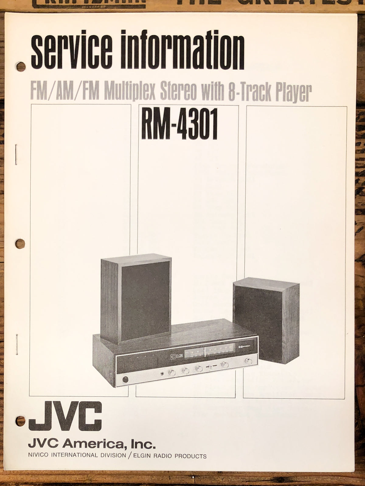 JVC RM-4301 Stereo  Service Manual *Original*