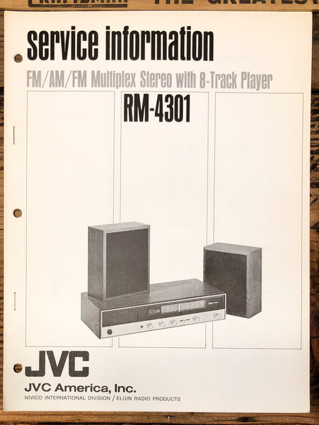 JVC RM-4301 Stereo  Service Manual *Original*