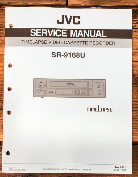 JVC SR-9168U VCR Service Manual *Original*