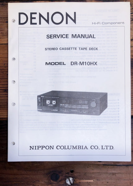Denon DR-M10HX DR-M10 HX Cassette  Service Manual *Original*