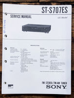 Sony ST-S707ES Tuner  Service Manual *Original*