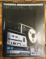 Tandberg HiFi Catalog 1976 TR2075 10XD 3500X 27pg Brochure  *Original*