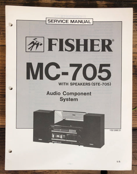 Fisher MC-705 Stereo  Service Manual *Original*