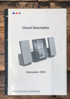 B&O Bang Olufsen Beosystem 2500 Stereo Circuit Description Manual  *Original*