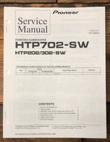 Pioneer HTP-702-SW HTP-202-302 SW Subwoofer  Service Manual *Original*