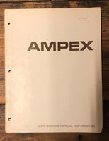 Ampex Micro 44 Cassette  Service Manual *Original*