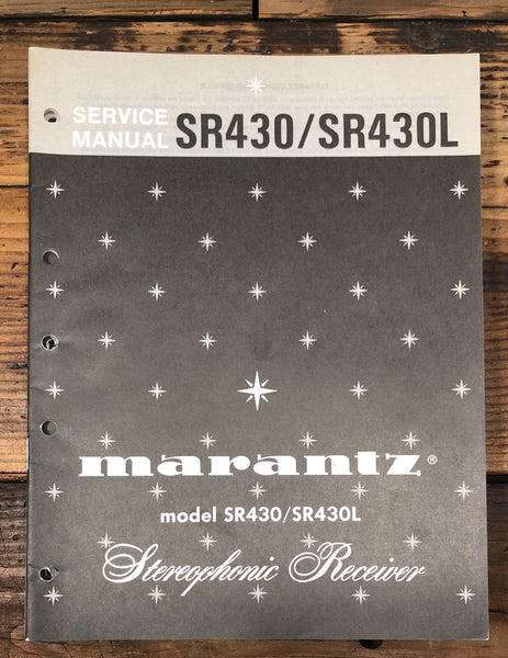 Marantz SR-430 SR430 L Receiver  Service Manual *Original*