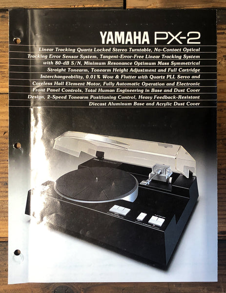 Yamaha PX-2 Turnable / Record Player Dealer Brochure 6pg Foldout  *Original*