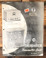 Thordarson Transmitter Guide No. 344E  43pg   *Original*