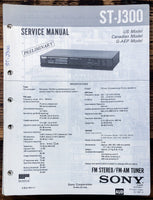 Sony ST-J300 Tuner Prelim. Service Manual *Original*