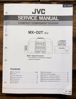 JVC MX-D2T Stereo  Service Manual *Original*