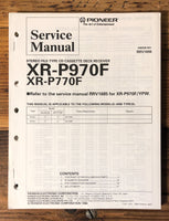 Pioneer XR-P970F XR-P770F Stereo  Service Manual *Original*
