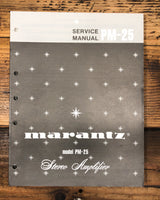 Marantz PM-25 Amplifier  Service Manual *Original*