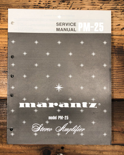 Marantz PM-25 Amplifier  Service Manual *Original*