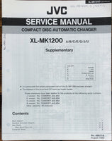 JVC XL-MK1200 CD Changer Supp Service Manual *Original*