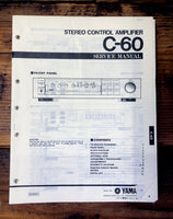 Yamaha C-60 Preamp / Preamplifier  Service Manual *Original*