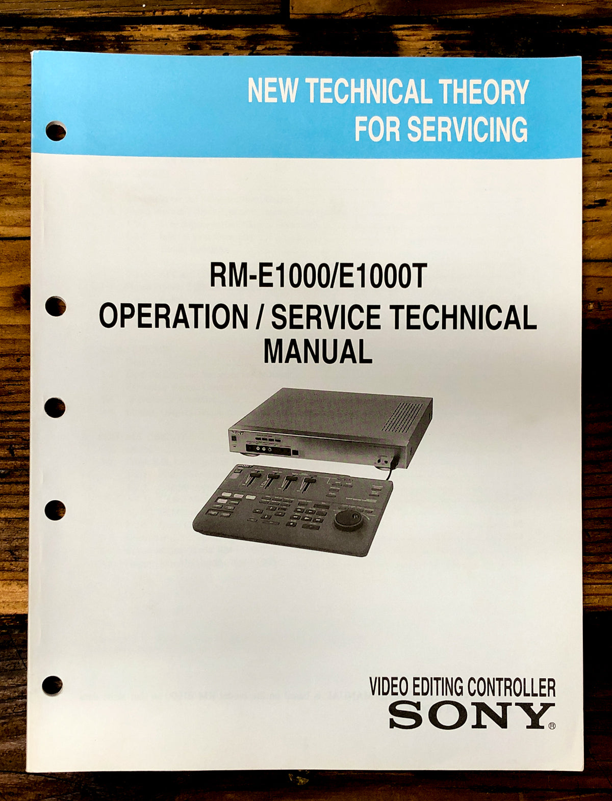 Sony RM-E1000T -E1000 Remote Control  Technical Theory Manual *Original*