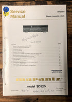 Marantz SD525 SD-525U Cassette  Service Manual *Original*