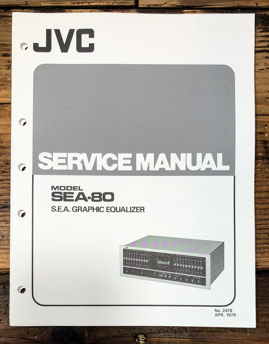 JVC SEA-80 Graphic Equalizer Service Manual *Original*