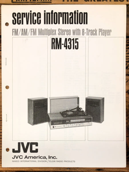 JVC RM-4315 Stereo  Service Manual *Original*