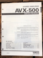 Yamaha AVX-500 Amplifier  Service Manual *Original*