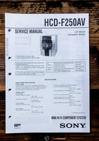 Sony HCD-F250AV Stereo  Service Manual *Original*