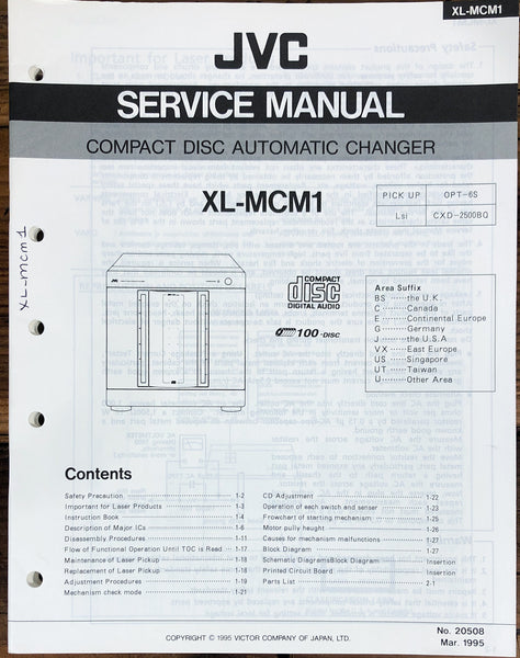 JVC XL-MCM1 CD Changer  Service Manual *Original*