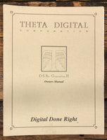 Theta Digital D S Pro Gen. II Processor  Owner / User Manual *Original* #1