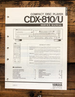 Yamaha CDX-810 CDX-810U CD Player  Service Manual *Original*