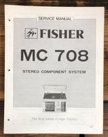 Fisher MC-708 Stereo  Service Manual *Original*
