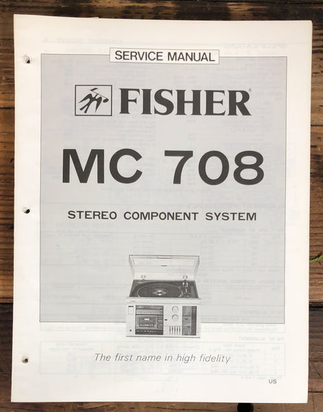 Fisher MC-708 Stereo  Service Manual *Original*