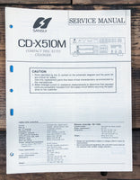 Sansui CD-X510M CD Player  Service Manual *Original*