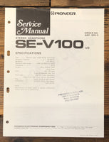 Pioneer SE-V100 Headphones  Service Manual *Original*