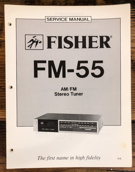 Fisher FM-55 Tuner  Service Manual *Original*