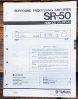 Yamaha SR-50 Processing Amplifier  Service Manual *Original*