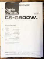 Pioneer CS-G900W Speaker  Service Manual *Original*