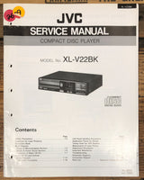 JVC XL-V22 -V22BK CD Player Service Manual *Original*