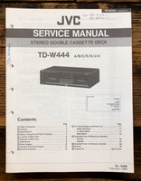 JVC TD-W444 Cassette  Service Manual *Original*