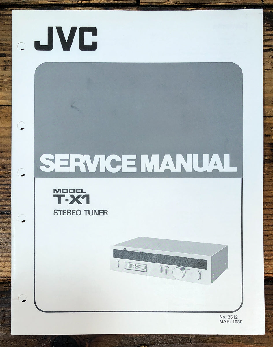JVC T-X1 Tuner Service Manual *Original*