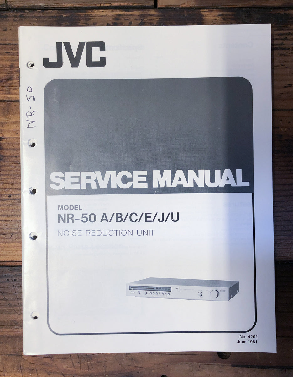 JVC NR-50 Noise Reduction  Service Manual *Original*