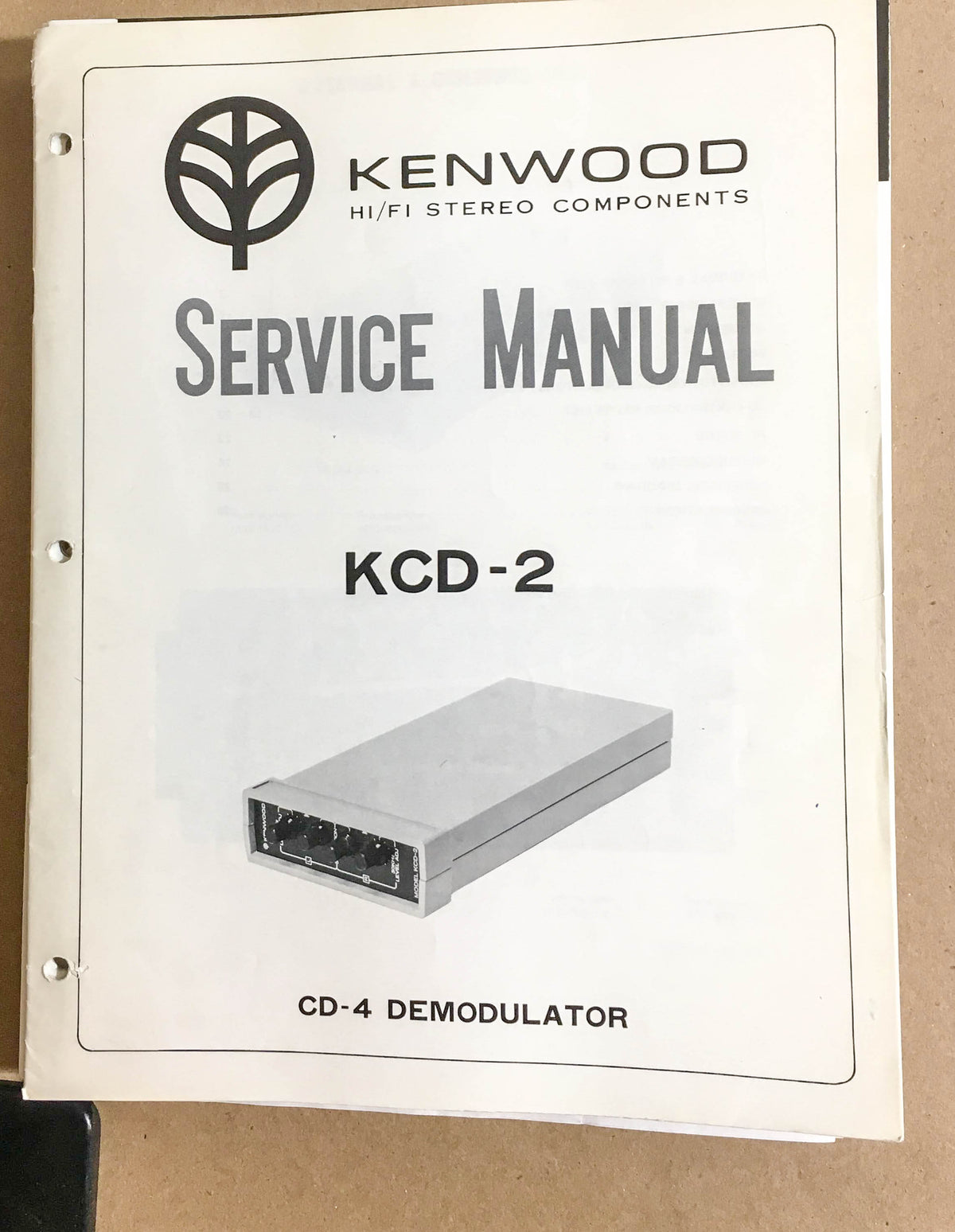 Kenwood KD-42R KD-42RB Record Player / Turntable  Service Manual *Original*