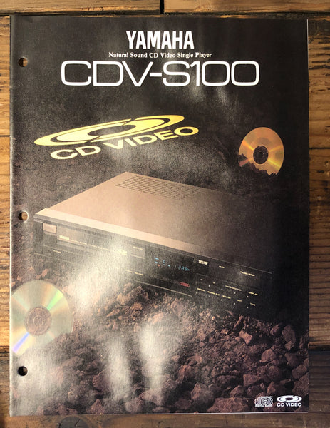 Yamaha CDV-S100 CD Player Dealer Brochure 3pg  *Original*