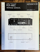 Kenwood KX-46C Cassette  Service Manual *Original*