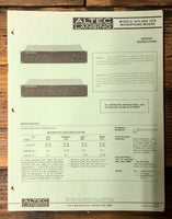 Altec Model 1674 1676 Mic Mixer  Service Manual *Original*