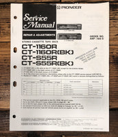 Pioneer CT-1160R CT-S55R BK Cassette Service Manual *Original*