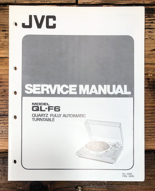 JVC QL-F6 Record Player / Turntable Service Manual *Original*